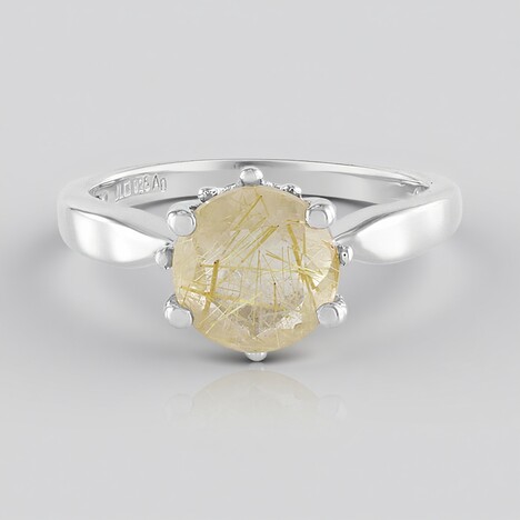 Anello in argento con Quarzo Rutilato
