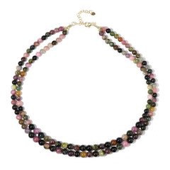 Turmalin-Silberhalskette