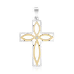 Zilveren hanger met een I1 (G) Diamant (Annette)