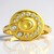 Bague en argent et Saphir jaune de Ceylan