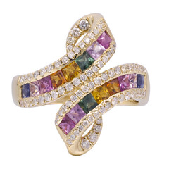 14K Fancy Sapphire Gold Ring (CIRARI)