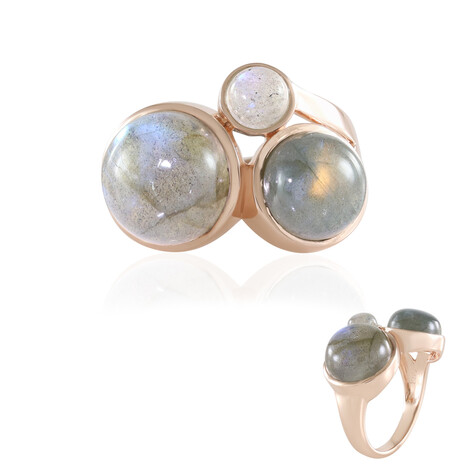 Green Maniry Labradorite Silver Ring (KM by Juwelo)