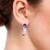 Boucles d'oreilles en argent et Zircon