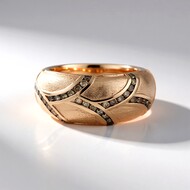 9K I2 Champagne Diamond Gold Ring (KM by Juwelo)