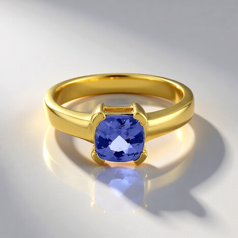 Anello in argento con Tanzanite