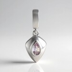 Ciondolo in argento con Topazio Rosa Ouro Preto