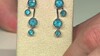 Pendientes en plata con Apatita azul neón