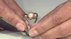 Zilveren ring met een perzikkleurige Ming parel (TPC)