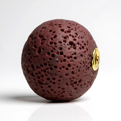 Ciondolo in argento con Lava Cioccolato (MONOSONO COLLECTION)