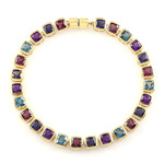 Edelstein-Silberarmband (KM by Juwelo)