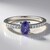 Anello in argento con Tanzanite