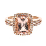 Anello in oro con Morganite AAA (CIRARI)