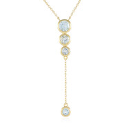Himmelblauer Topas-Silbercollier (de Melo)