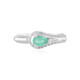 Anello in argento con Smeraldo Colombiano