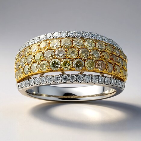 Anello in oro con Diamante Fancy SI2 (CIRARI)