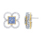 Blue Sapphire Silver Earrings (Gems en Vogue)