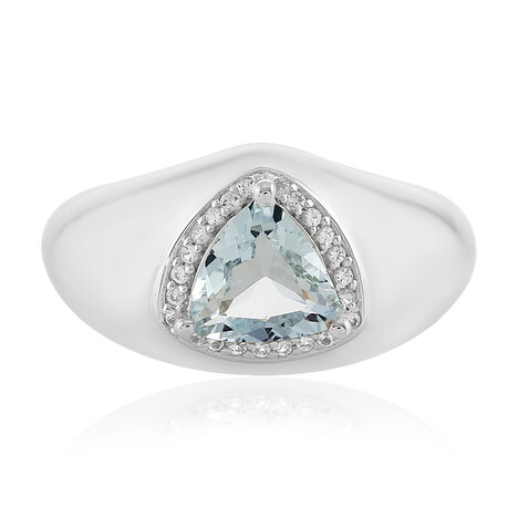 Aquamarin-Silberring