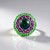 Anello in argento con Azzurrite