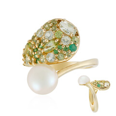Anello in argento con Perla d'Acqua Dolce Bianca (TPC)