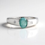 Anello in argento con Grandidierite