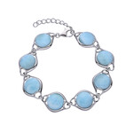 Bracciale in argento con Larimar