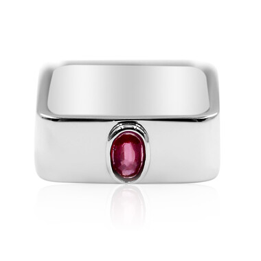 Bague en argent et Rubis (MONOSONO COLLECTION)