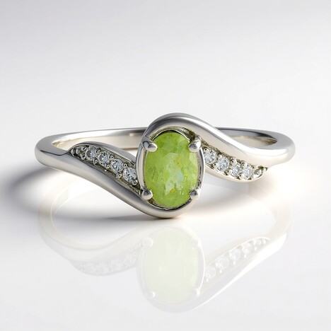 Anello in argento con Sfene