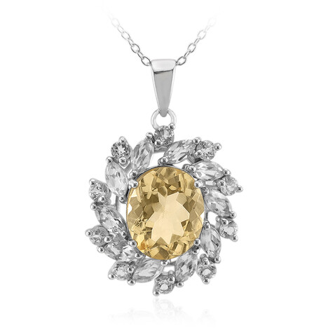 Collana in argento con Citrino