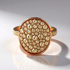 Anello in oro con Diamante Rose de France SI1 di Argyle (Annette)