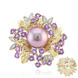 Broche en plata con Perla Ming púrpura (TPC)
