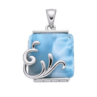 Larimar-Silberanhänger
