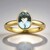 Anello in oro con Acquamarina Santa Maria (CUSTODANA)