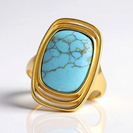 Anello in argento con Turchese (dagen)