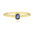 Anello in argento con Zaffiro Ceylon Blu