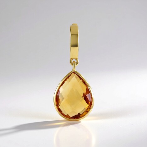 Ciondolo in argento con Citrino Brandy