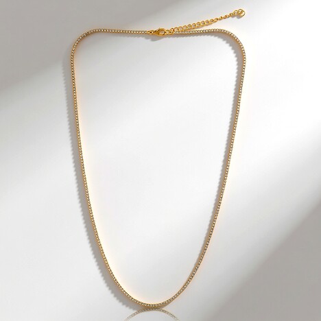 Collana in argento con Topazio Bianco