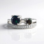 Anello in argento con Opale Mezezo (Adela Silber)