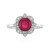 Anello in argento con Rubino del Madagascar