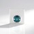 Ciondolo in argento con Fluorite Blu Caraibico  (MONOSONO COLLECTION)