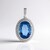 Pendentif en argent et Fluorite à couleur changeante
