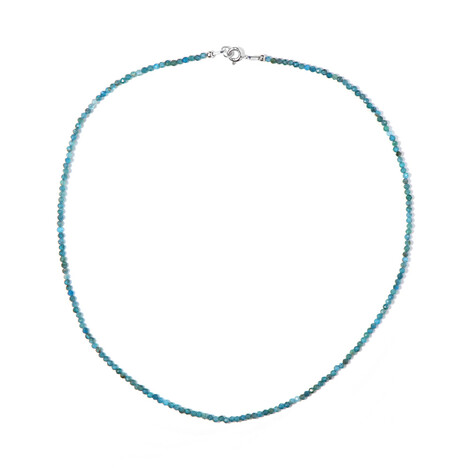 Collana in argento con Apatite Blu Neon