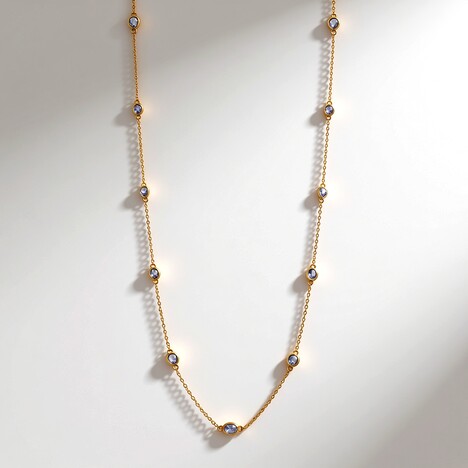 Collana in argento con Tanzanite
