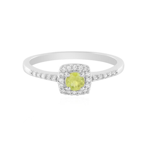 Sphene Silver Ring