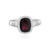 Zilveren ring met een Indische Granaat (MONOSONO COLLECTION)