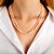 Collana in argento con Perla d'Acqua Dolce Arancione (TPC)