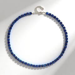 Collana in argento con Ematite Blu Royal