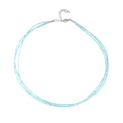 Collar en plata con Topacio azul cielo