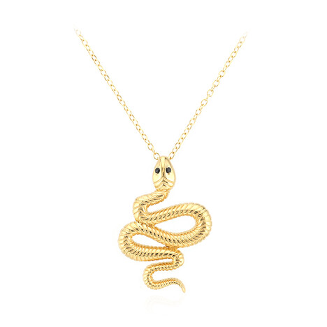 Schwarzer Spinell-Silberhalskette