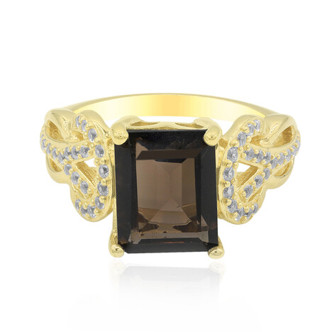 Anillo en plata con Cuarzo ahumado