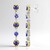 Orecchini in argento con Tanzanite (Gems en Vogue)